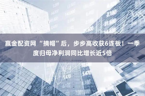 赢金配资网 “摘帽”后，步步高收获6连板！一季度归母净利润同比增长近5倍