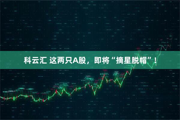 科云汇 这两只A股，即将“摘星脱帽”！