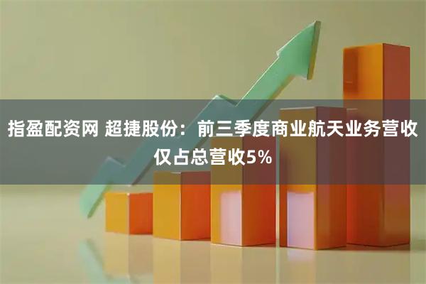 指盈配资网 超捷股份：前三季度商业航天业务营收仅占总营收5%