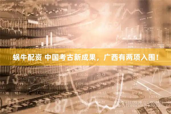蜗牛配资 中国考古新成果,广西有两项入围!